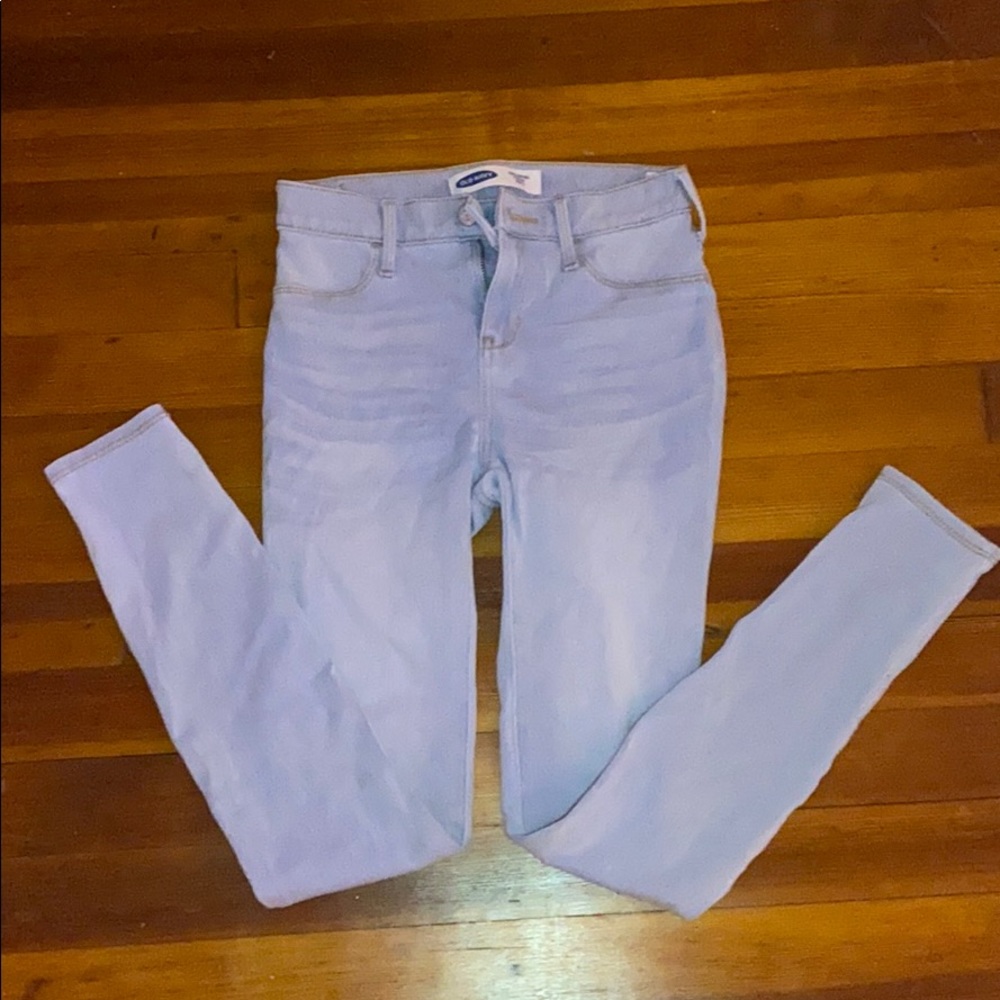 Light wash jeggings